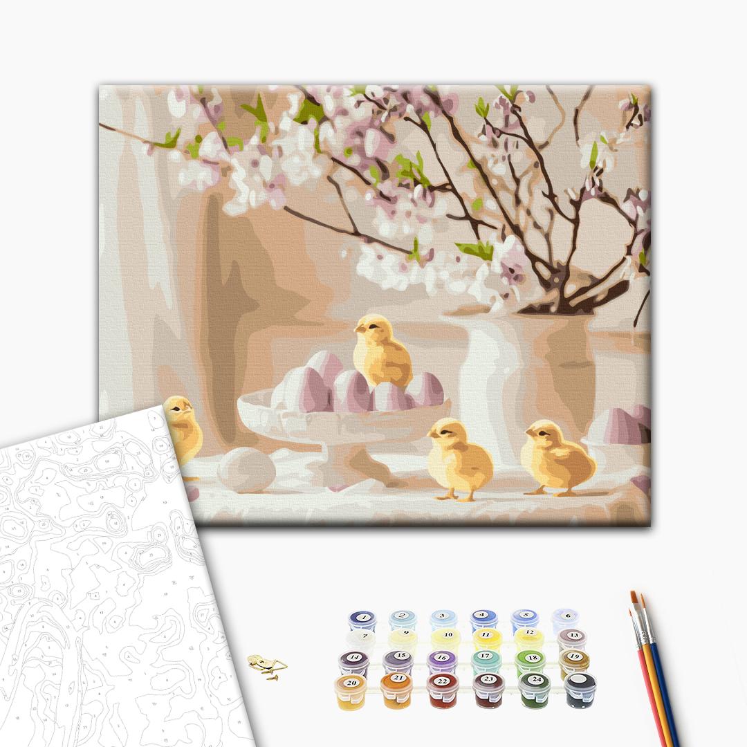 Painting by numbers Festive Easter arrangement (BS54301)