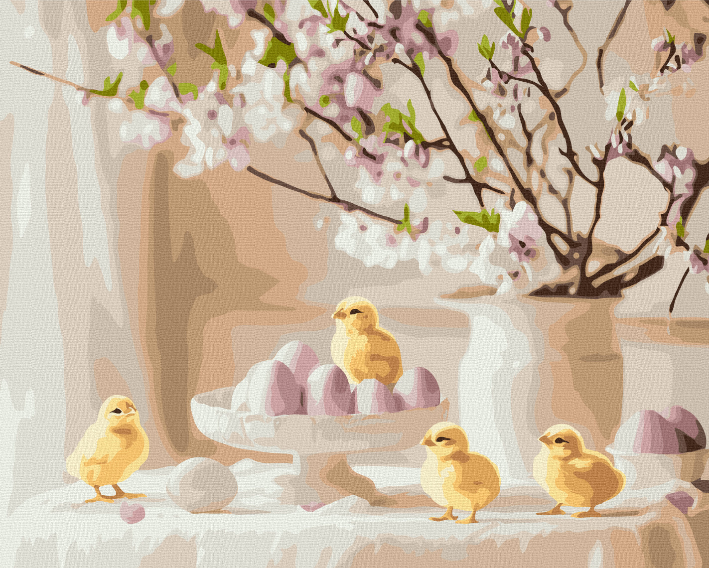 Painting by numbers Festive Easter arrangement (BS54301)