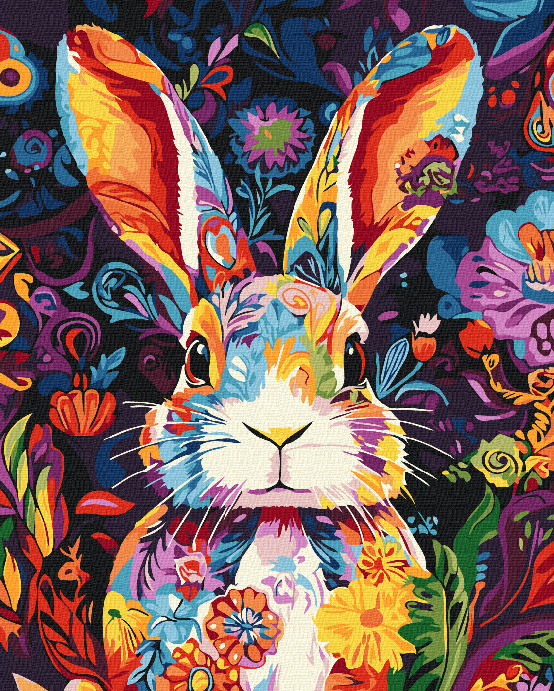 Painting by numbers A fluffy holiday guest (BS54292)