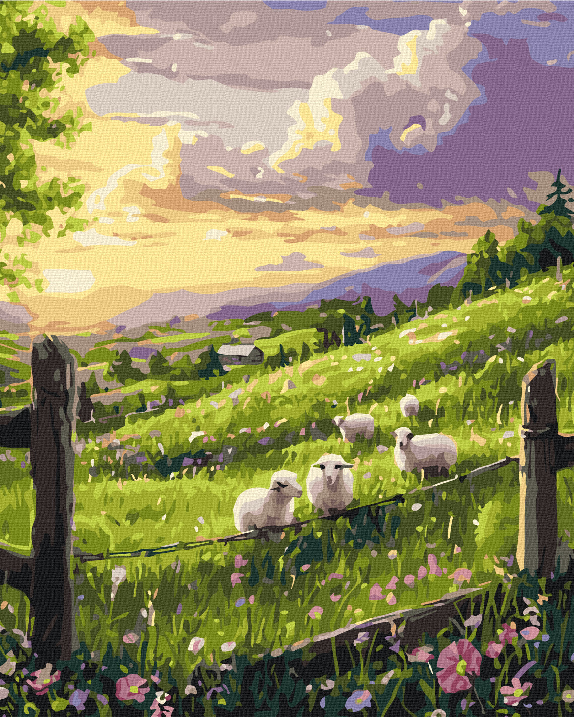 Painting by numbers Spring meadow (BS54293)