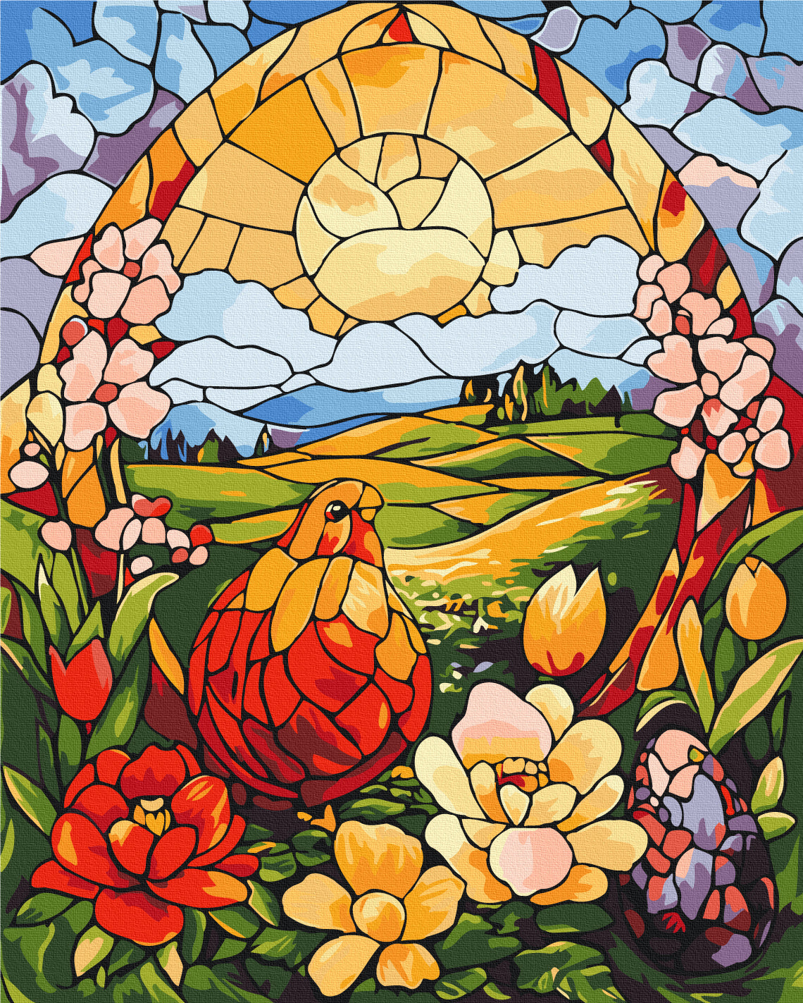 Painting by numbers Festive morning (BS54291)