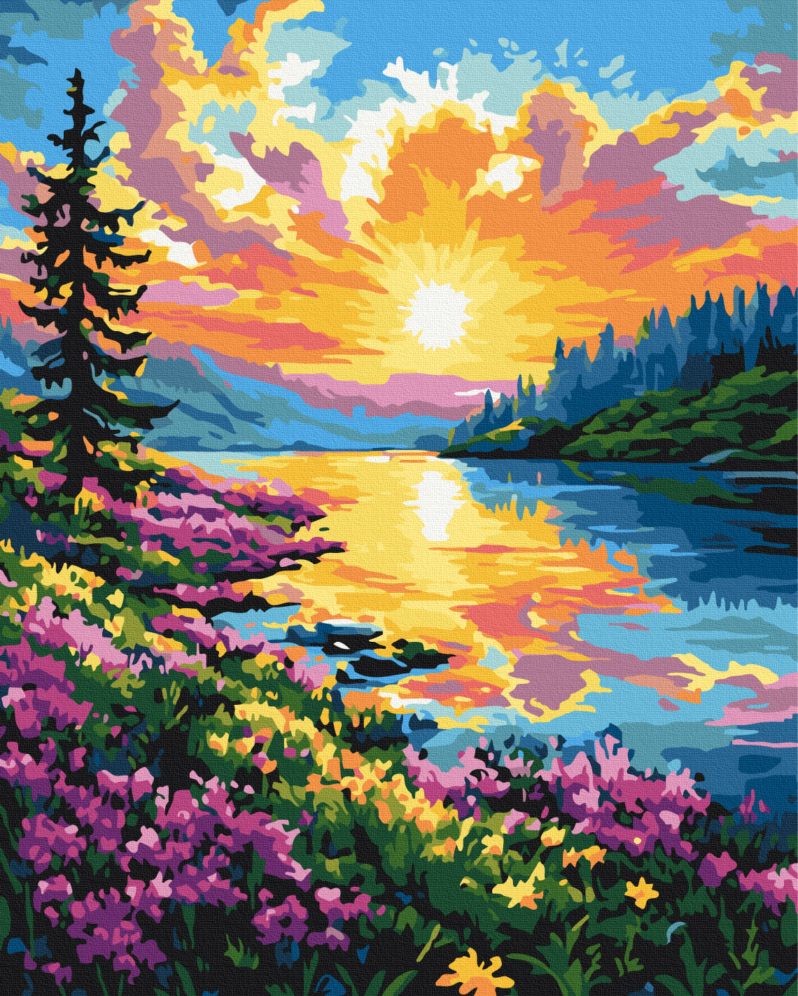 Painting by numbers Spring colors (BS54233)