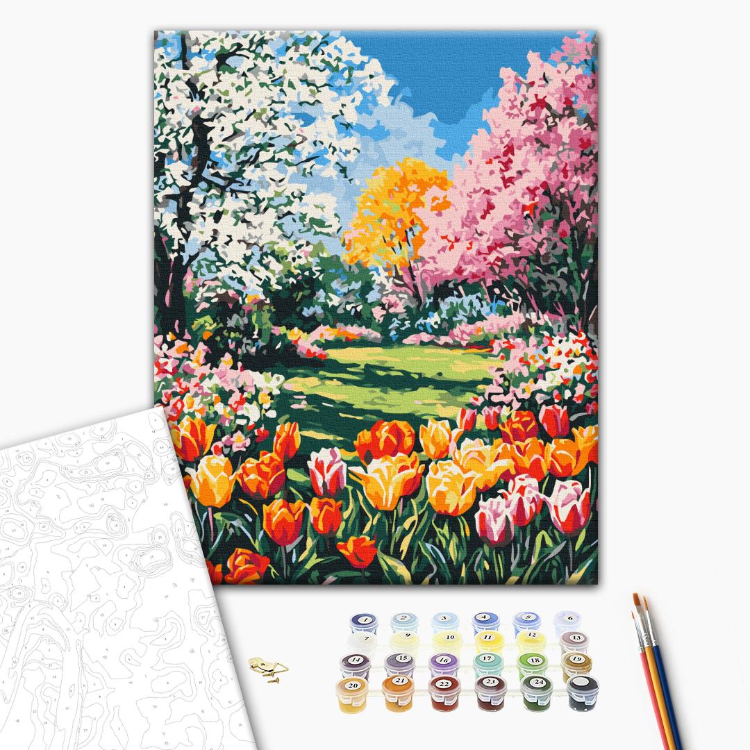 Painting by numbers The charm of spring (BS54236)