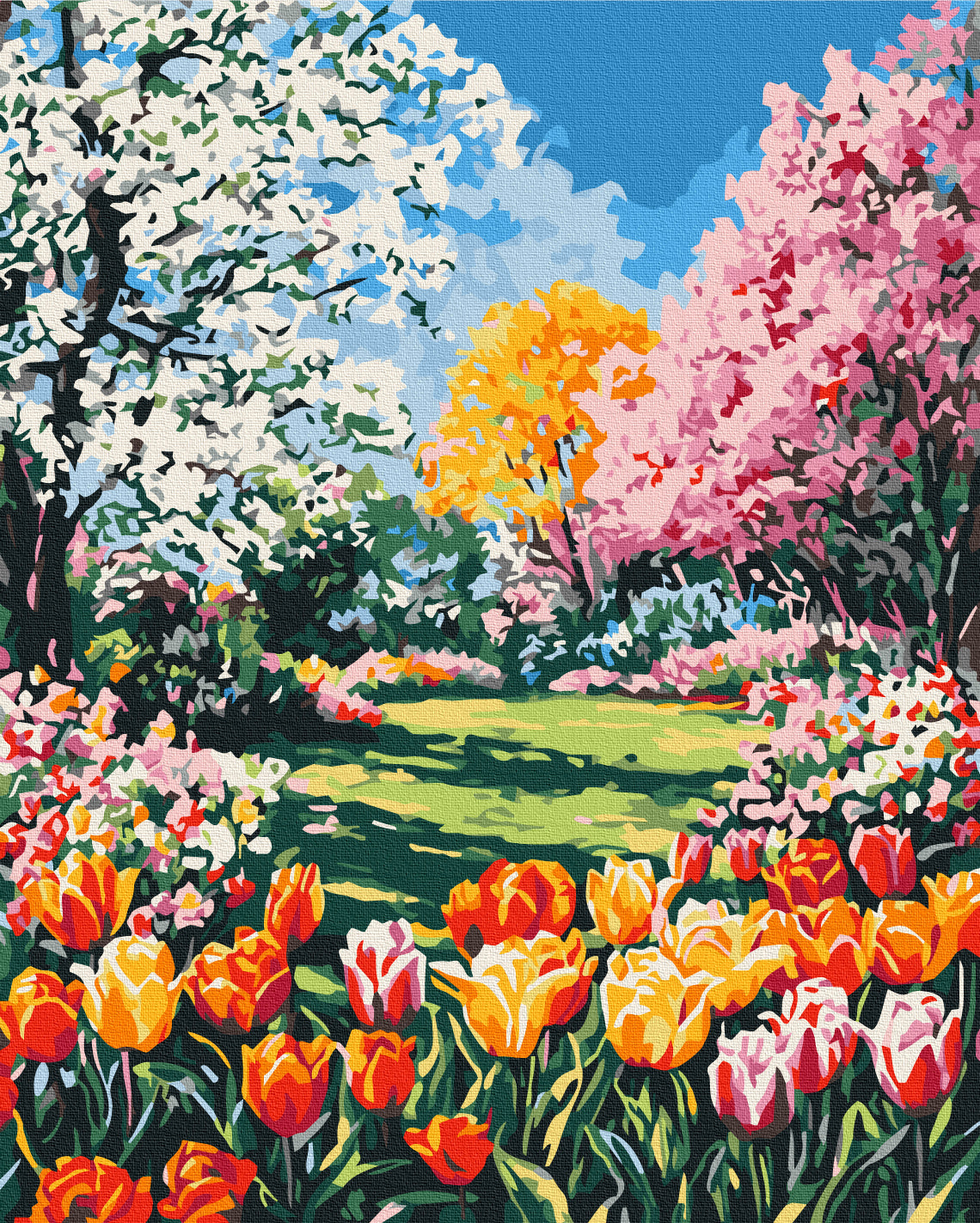 Painting by numbers The charm of spring (BS54236)