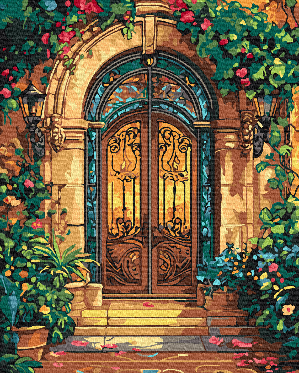 Painting by numbers The door to a fairy tale (BS54230)