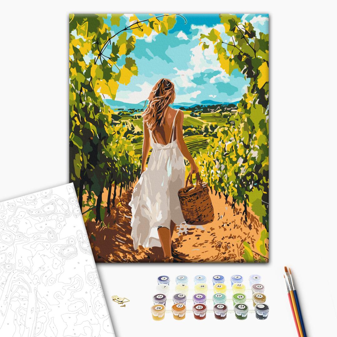 Painting by numbers Grape alley (BS54313)