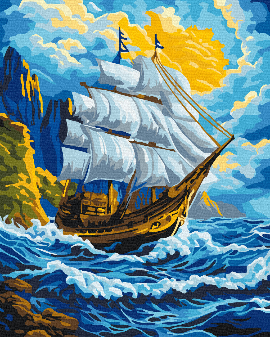 Painting by numbers Wind in the sails (BS54243)