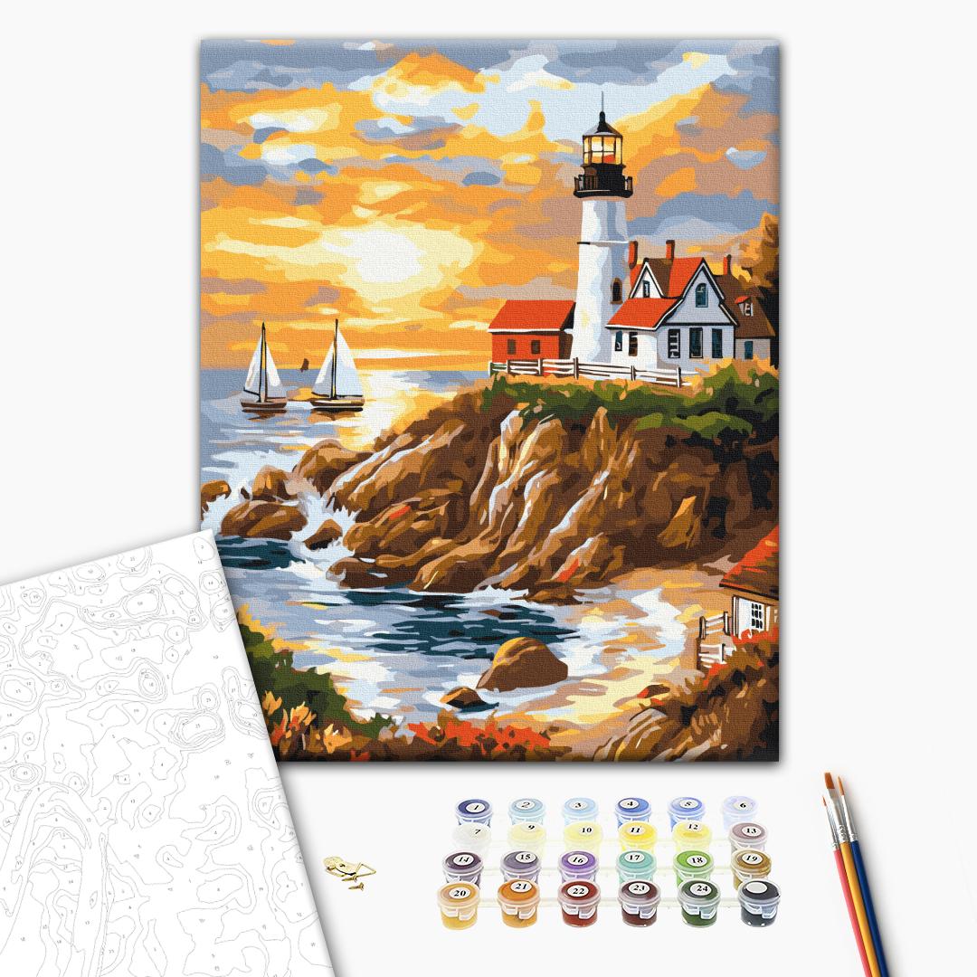 Painting by numbers Calmness at the lighthouse (BS54244)