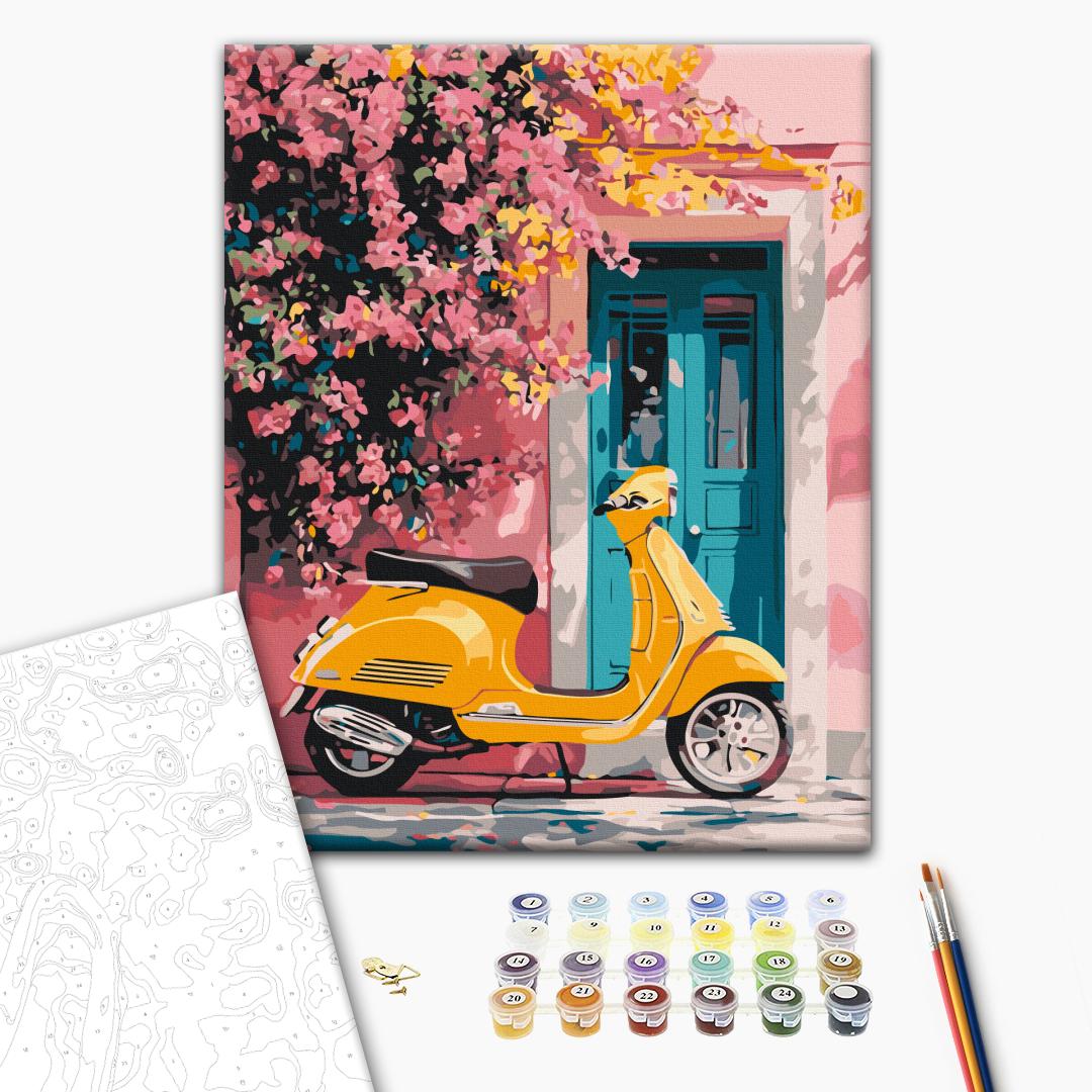 Painting by numbers A walk in retro style (BS54315)