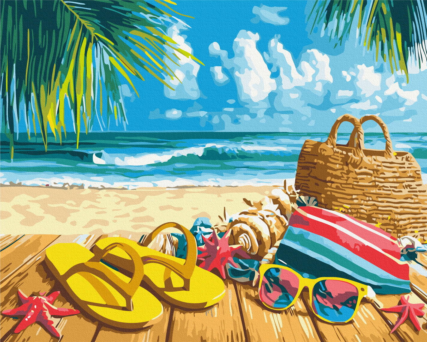 Painting by numbers Sea vacation (BS54242)