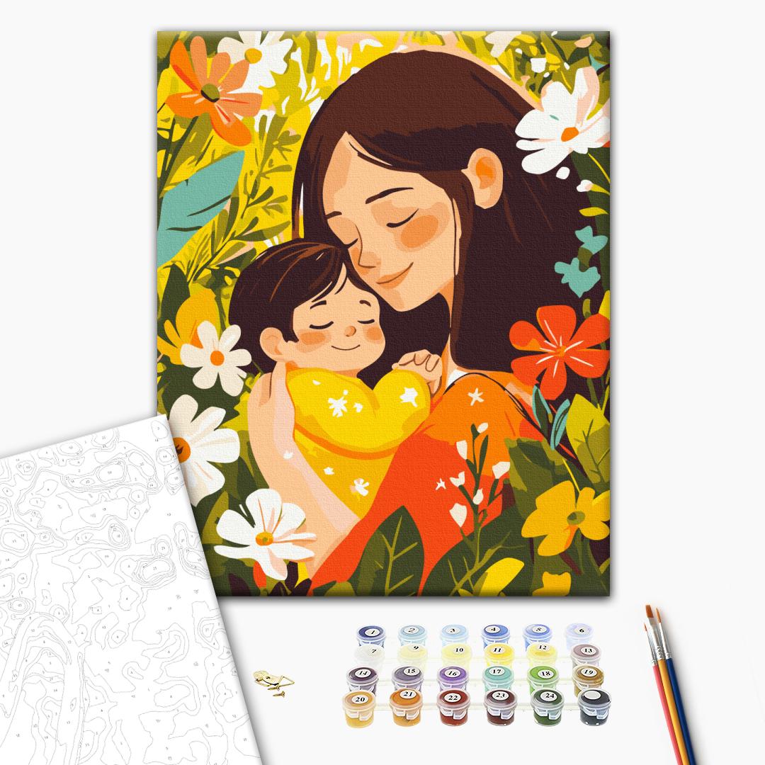 Painting by numbers Hugs from mom (KBS0185)