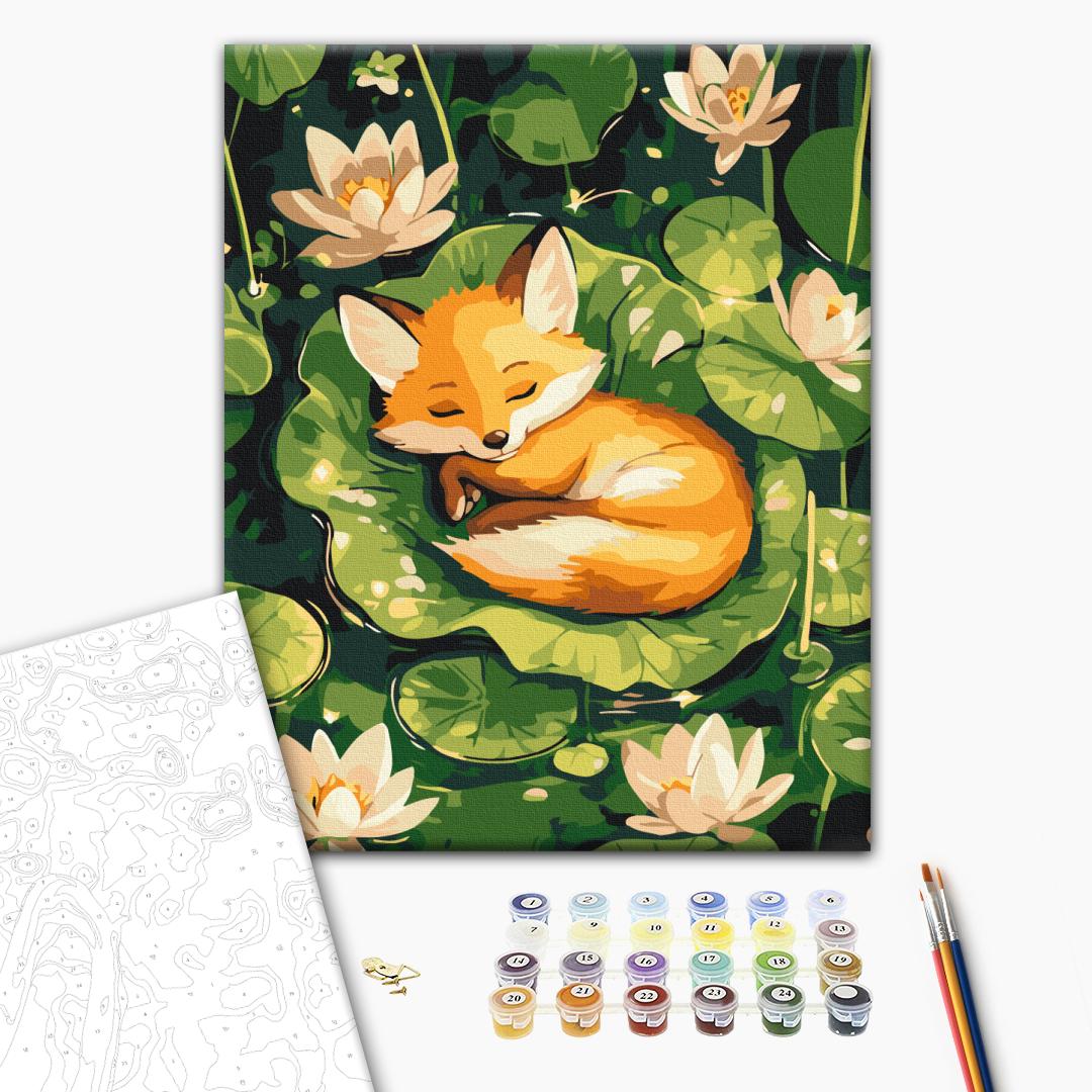 Painting by numbers A sleeping fox (KBS0184)