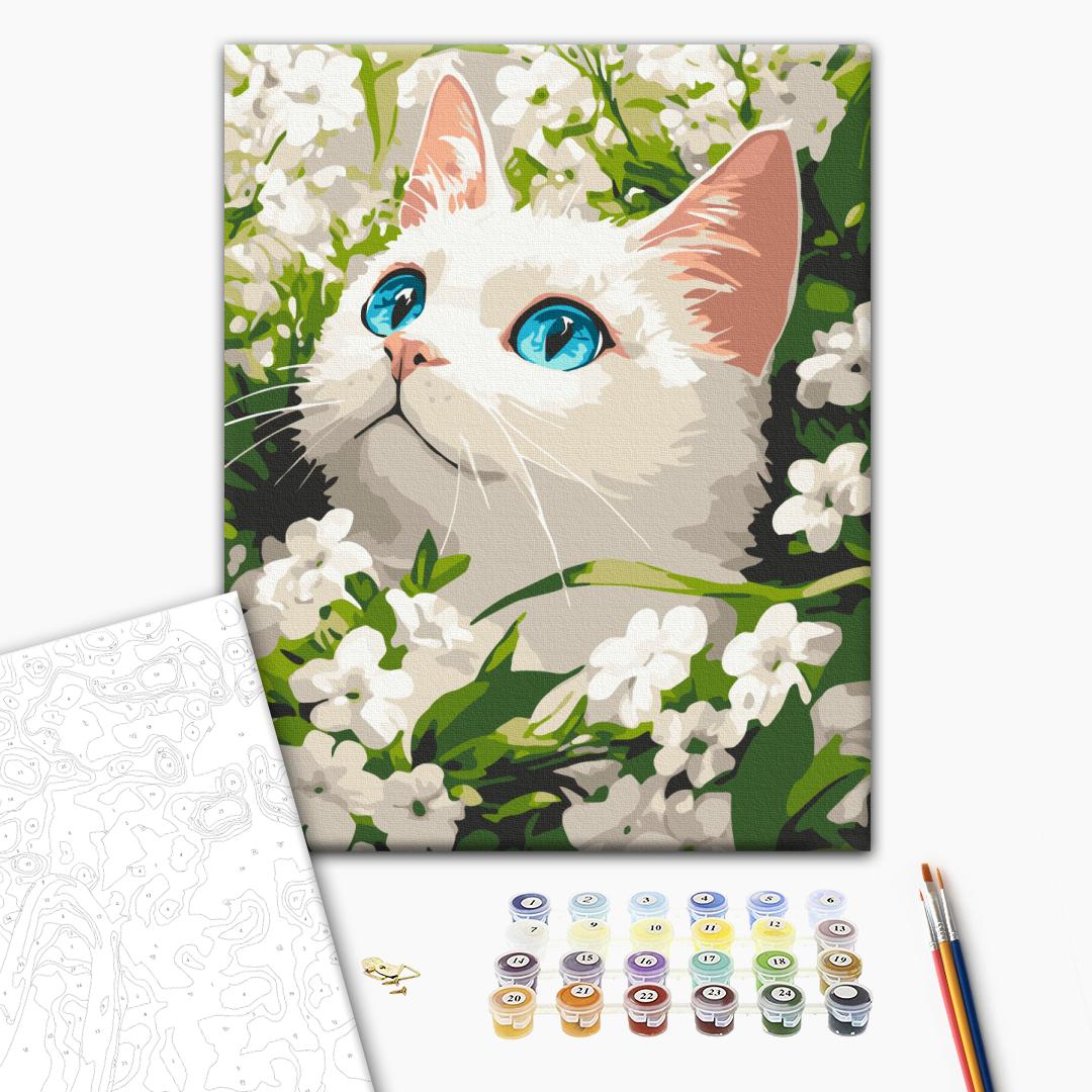 Painting by numbers Spring cat (KBS0191)