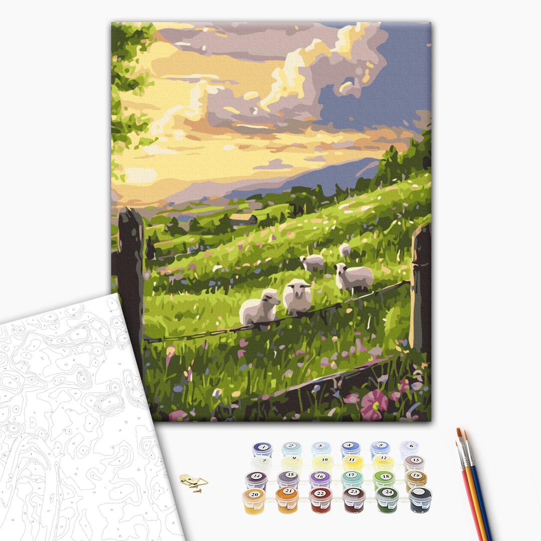Painting by numbers Spring meadow (RBS54293)