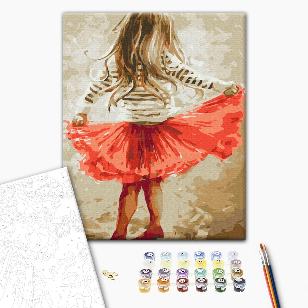 Painting by numbers A little girl (RBS9256)