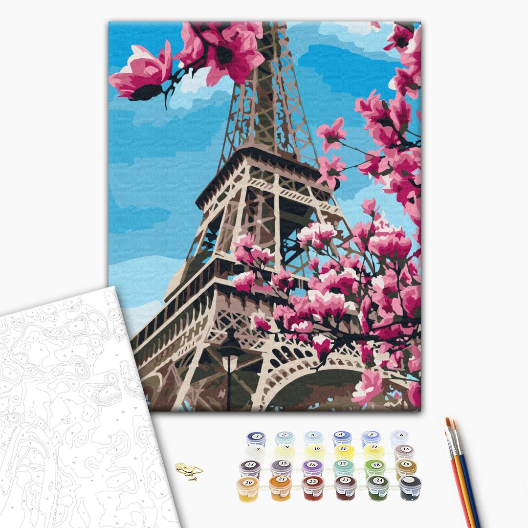 Painting by numbers Magnolia blossoms in Paris (RBS32320)