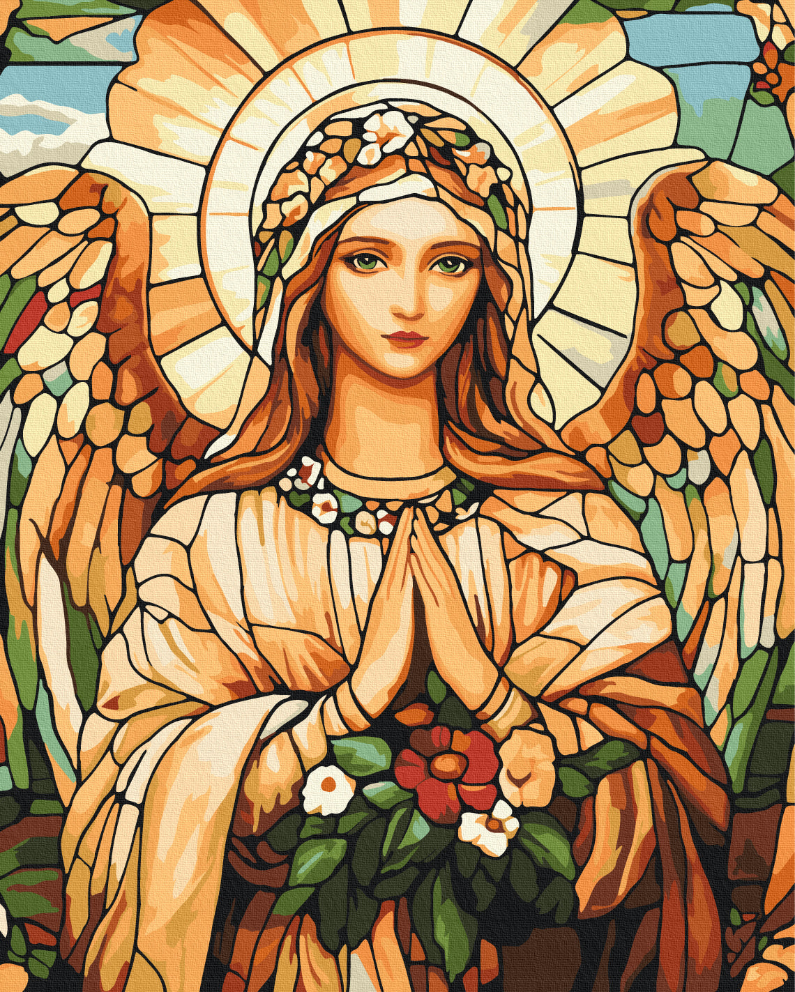 Painting by numbers Heavenly protection (BS54328)