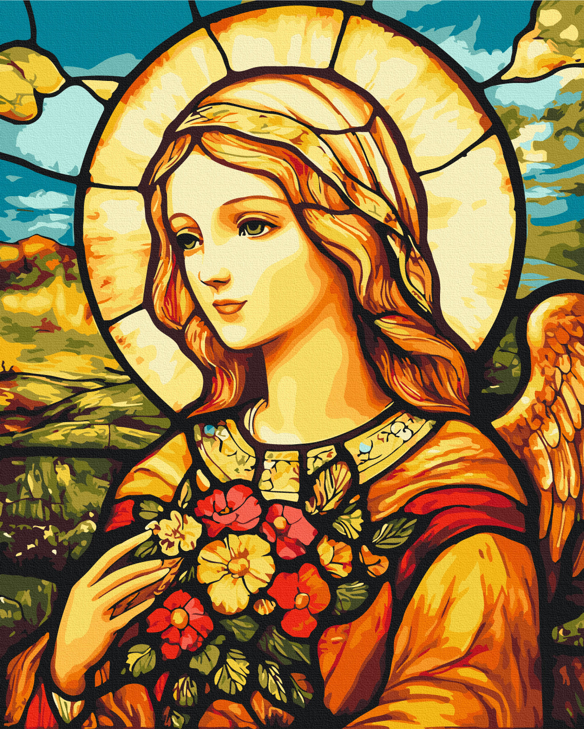 Painting by numbers Angel of love and kindness (BS54326)