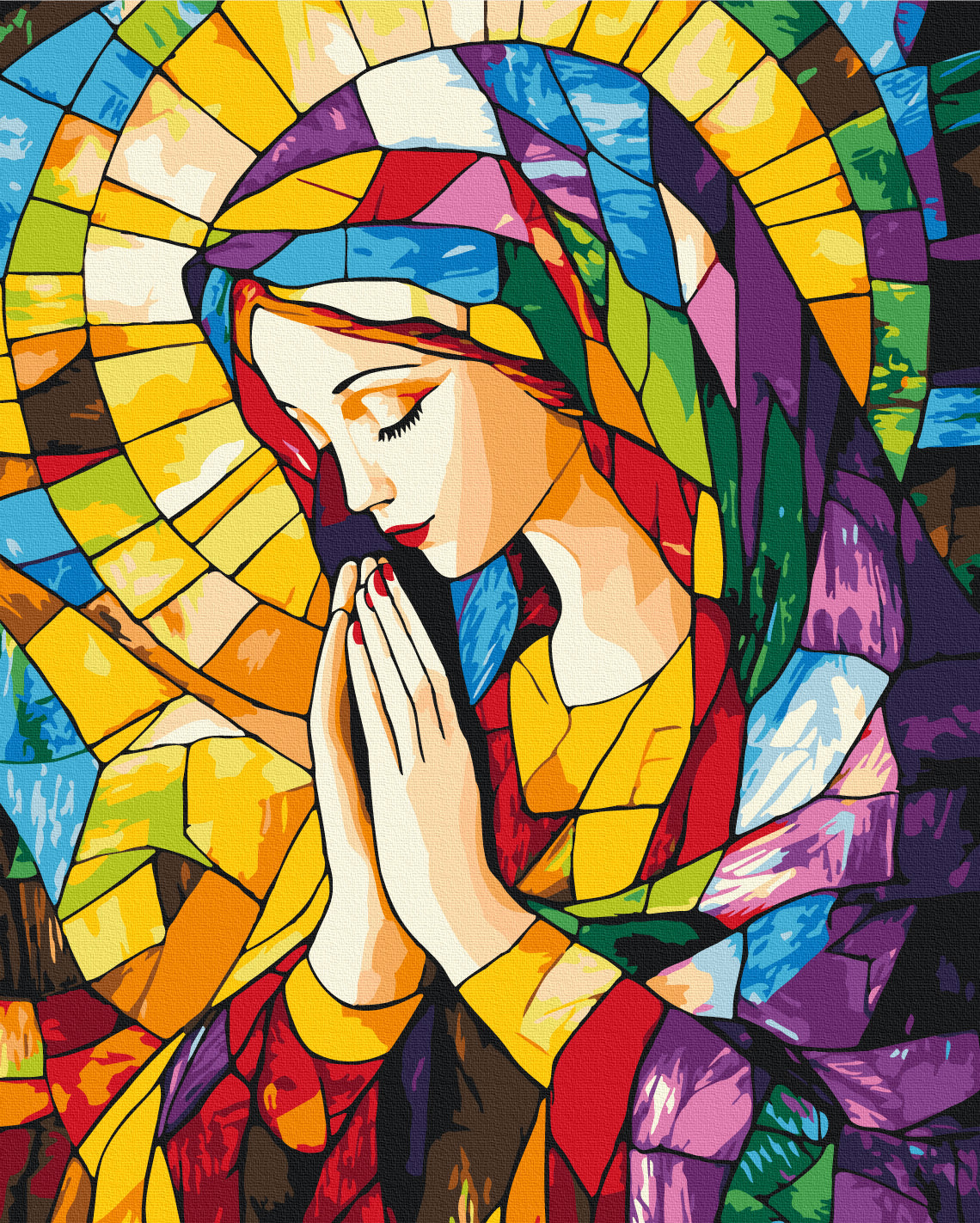 Painting by numbers Prayer of light (BS54327)