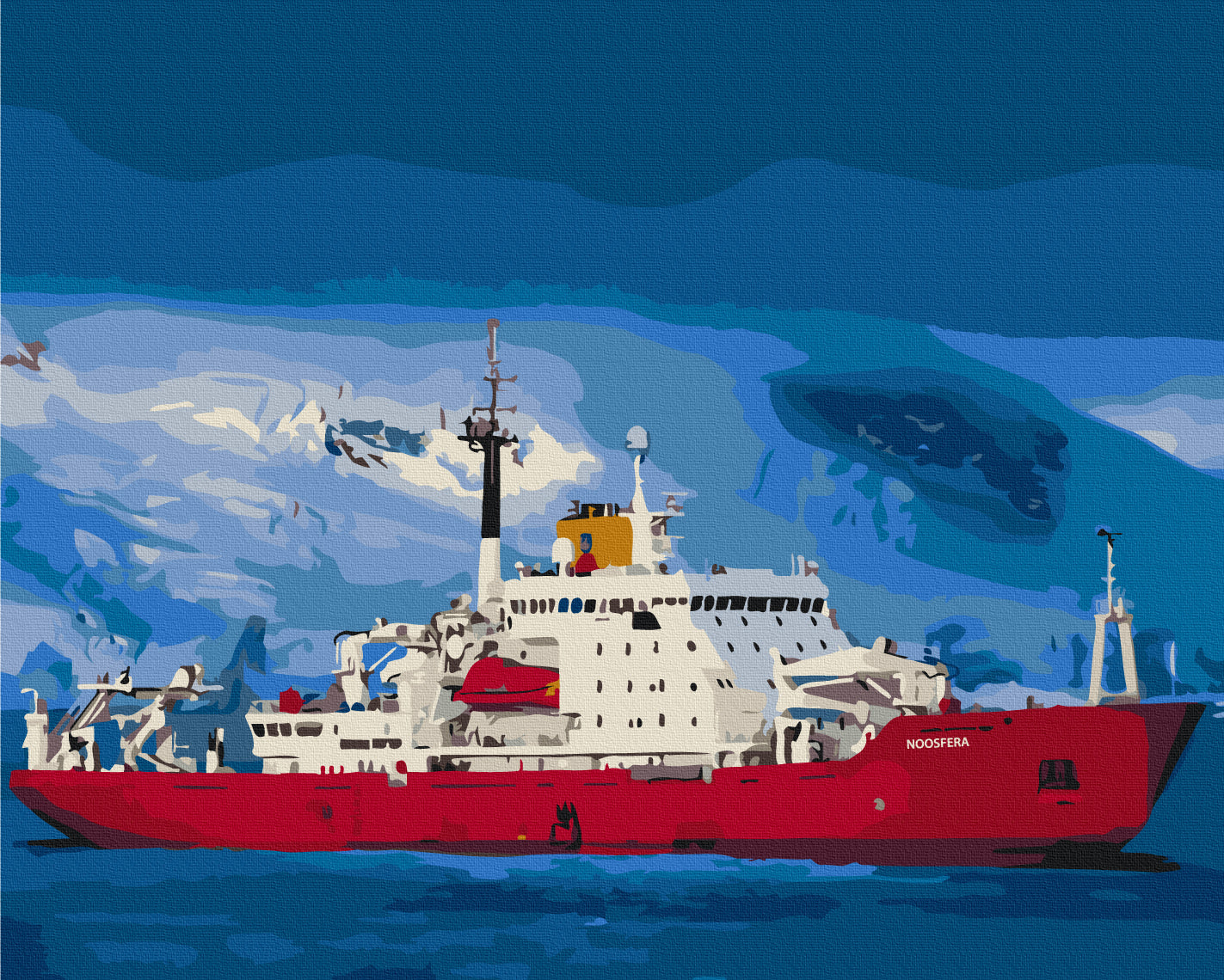 Painting by numbers The beautiful “Noosphere” in the Antarctic © Sergey Glotov (BS54262)