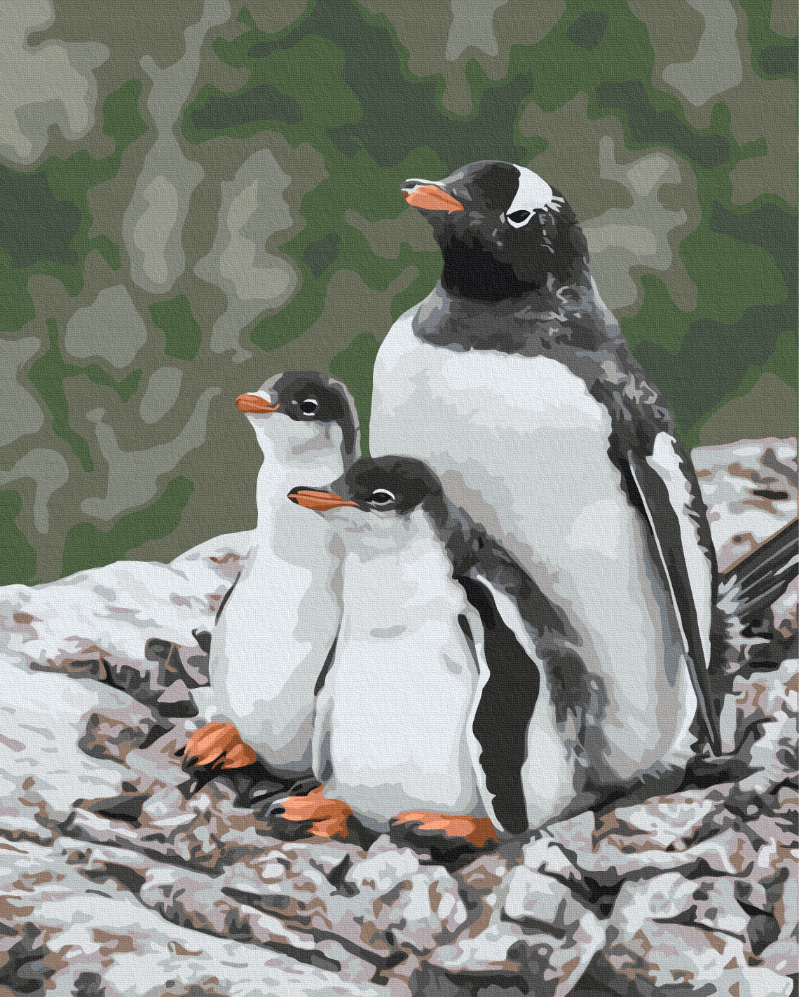 Painting by numbers “The family of sub-Antarctic penguins” © Tatiana Baglay (BS54263)