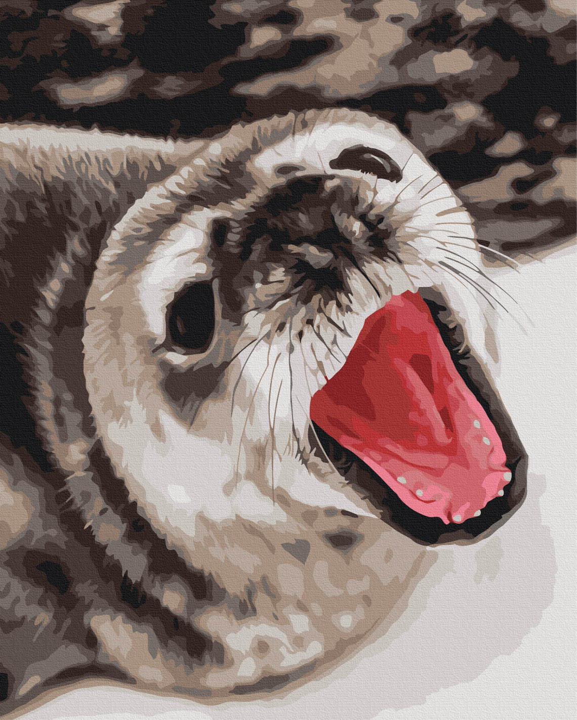 Painting by numbers Seal yawns © Anna Soina (BS54264)