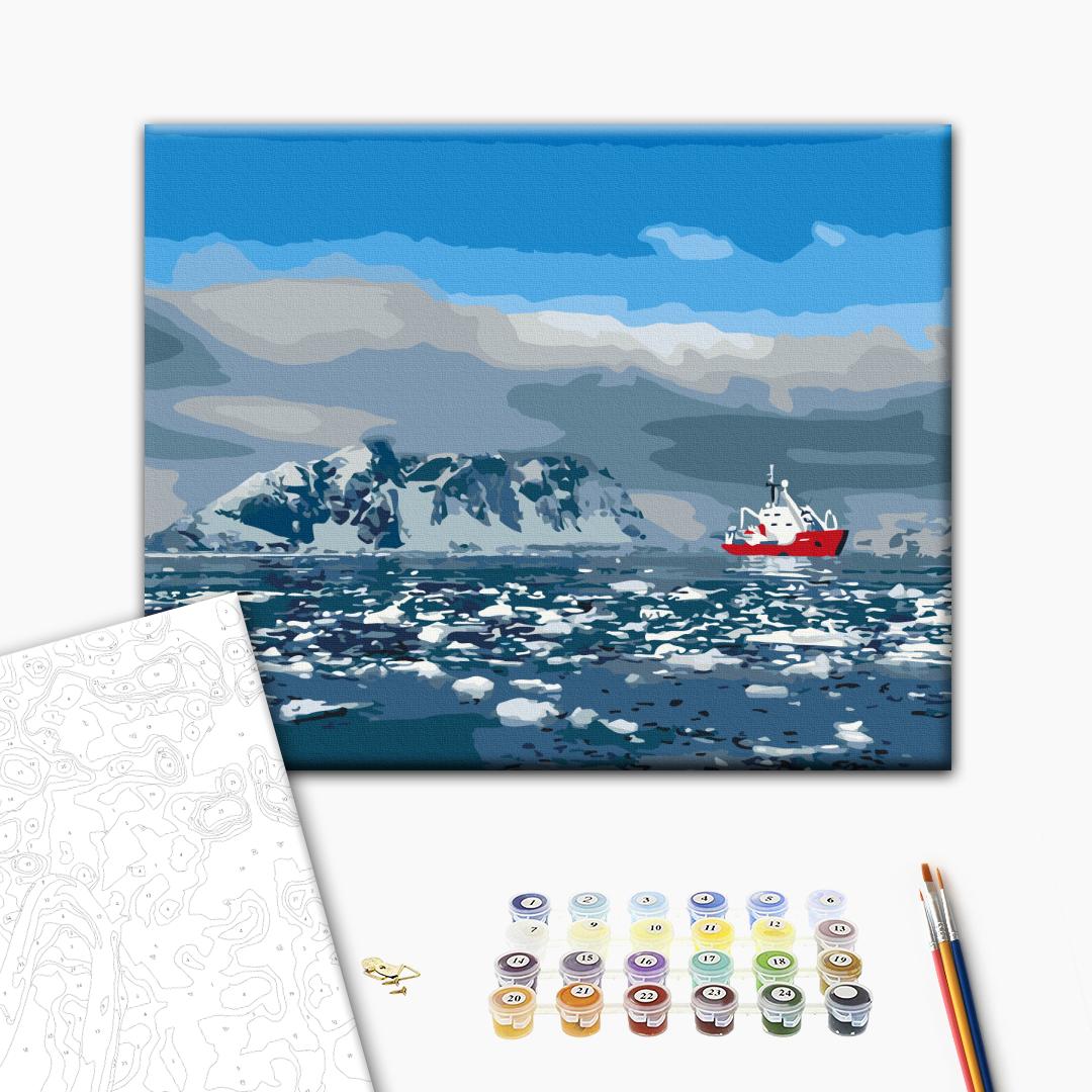 Painting by numbers Noosphere icebreaker in the Southern Ocean © Jan Bakhmat (BS54266)