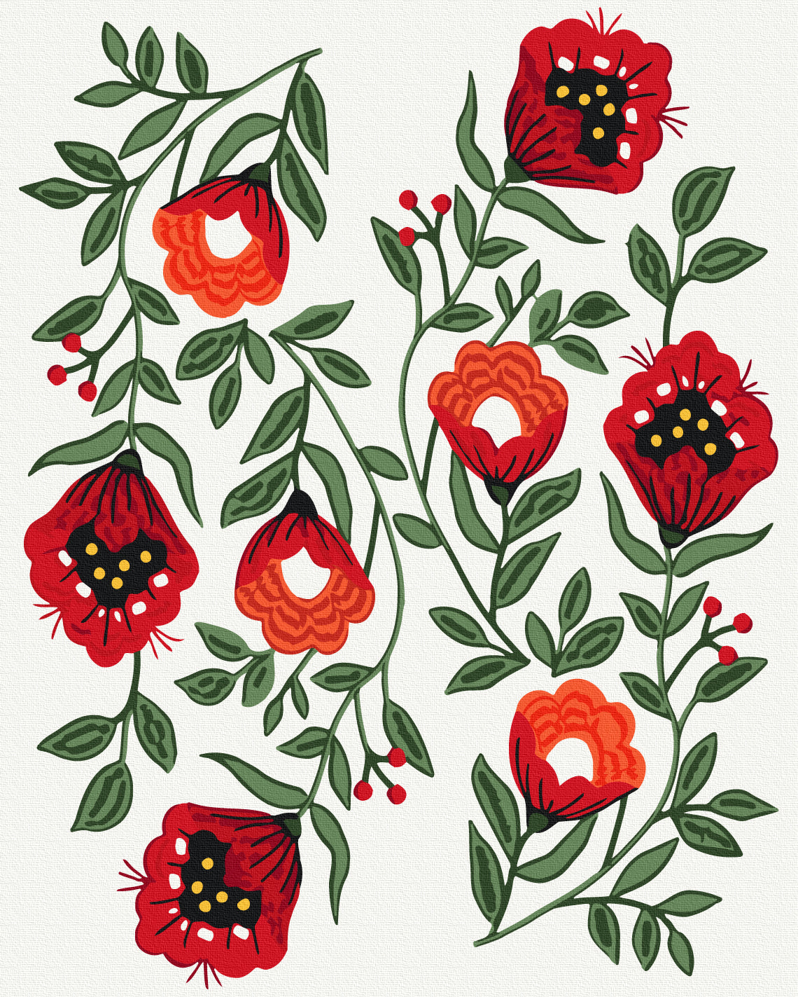 Painting by numbers Garden in full bloom ©ptaha.in.ua (BS54364)