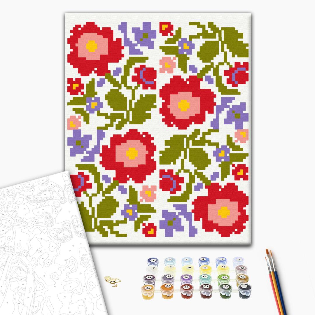 Painting by numbers Embroidery colors ©ptaha.in.ua (BS54365)