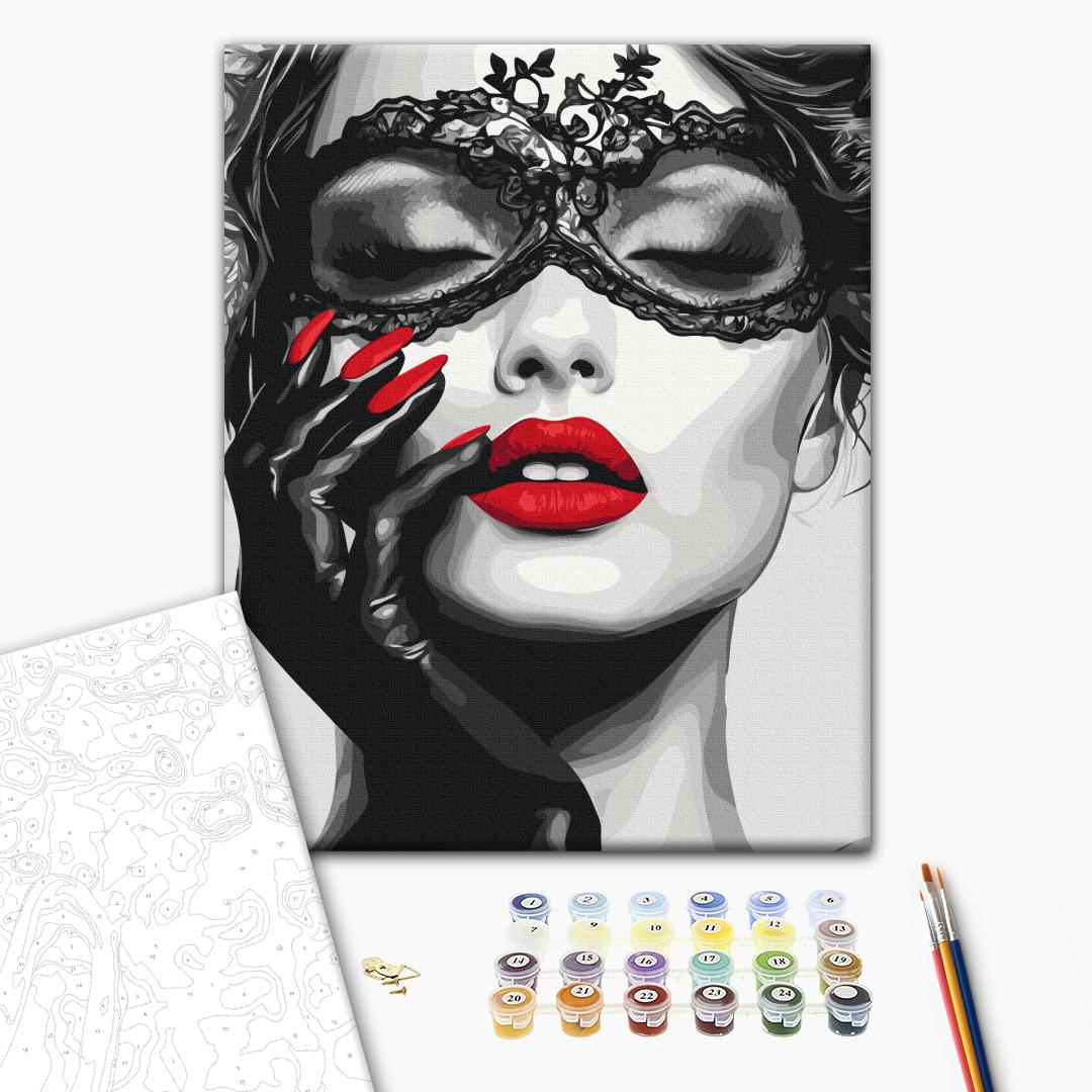 Painting by numbers Secrets under the mask (BS54349)