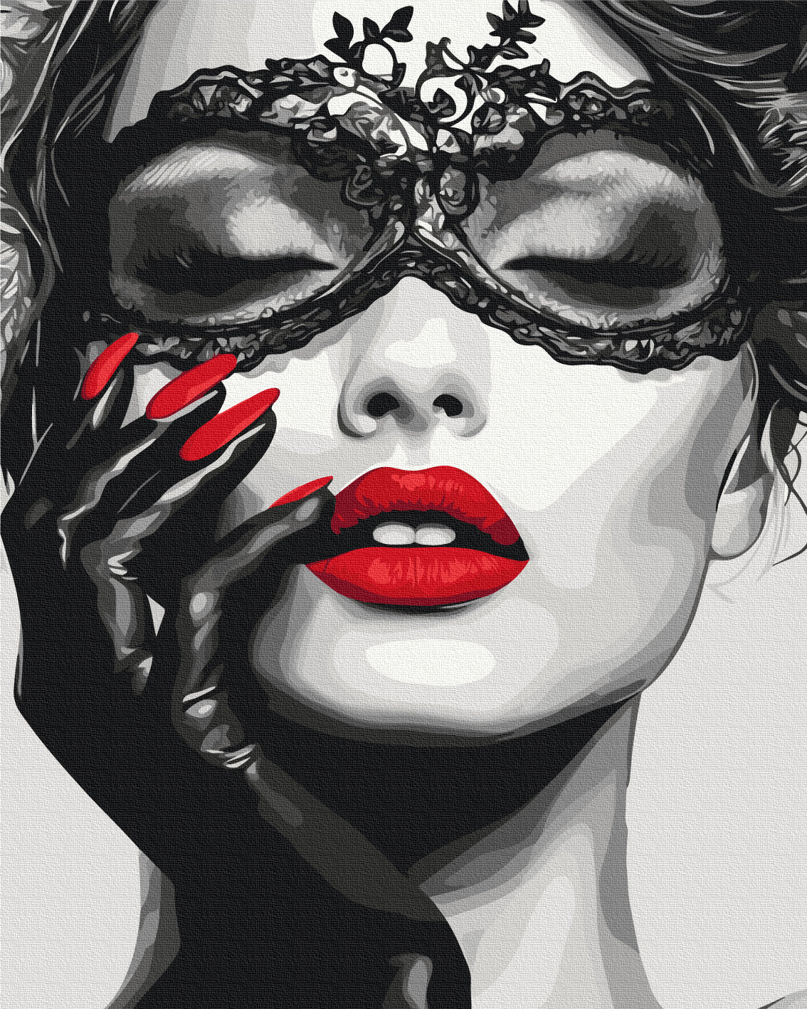 Painting by numbers Secrets under the mask (BS54349)
