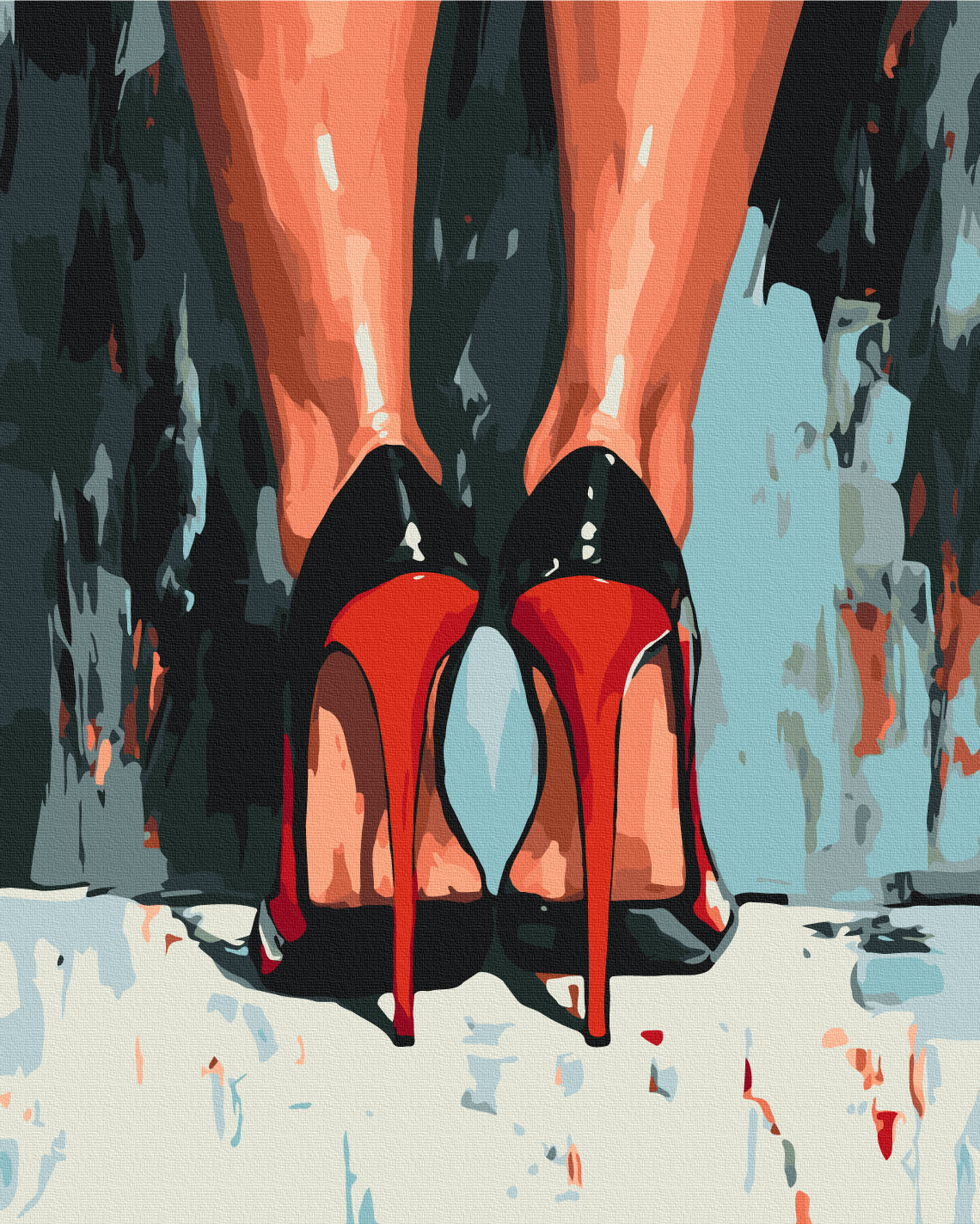 Painting by numbers Heels that solve everything (BS54343)