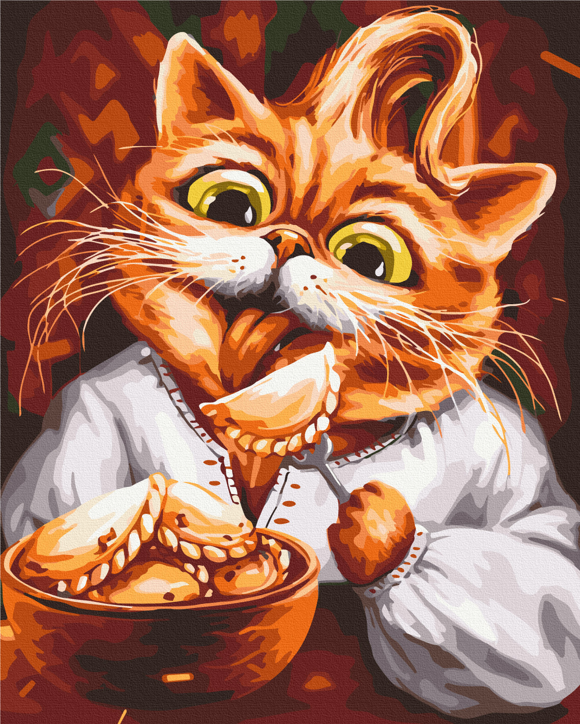 Painting by numbers A cat with a sweet tooth © Marianna Pashchuk (BS54330)