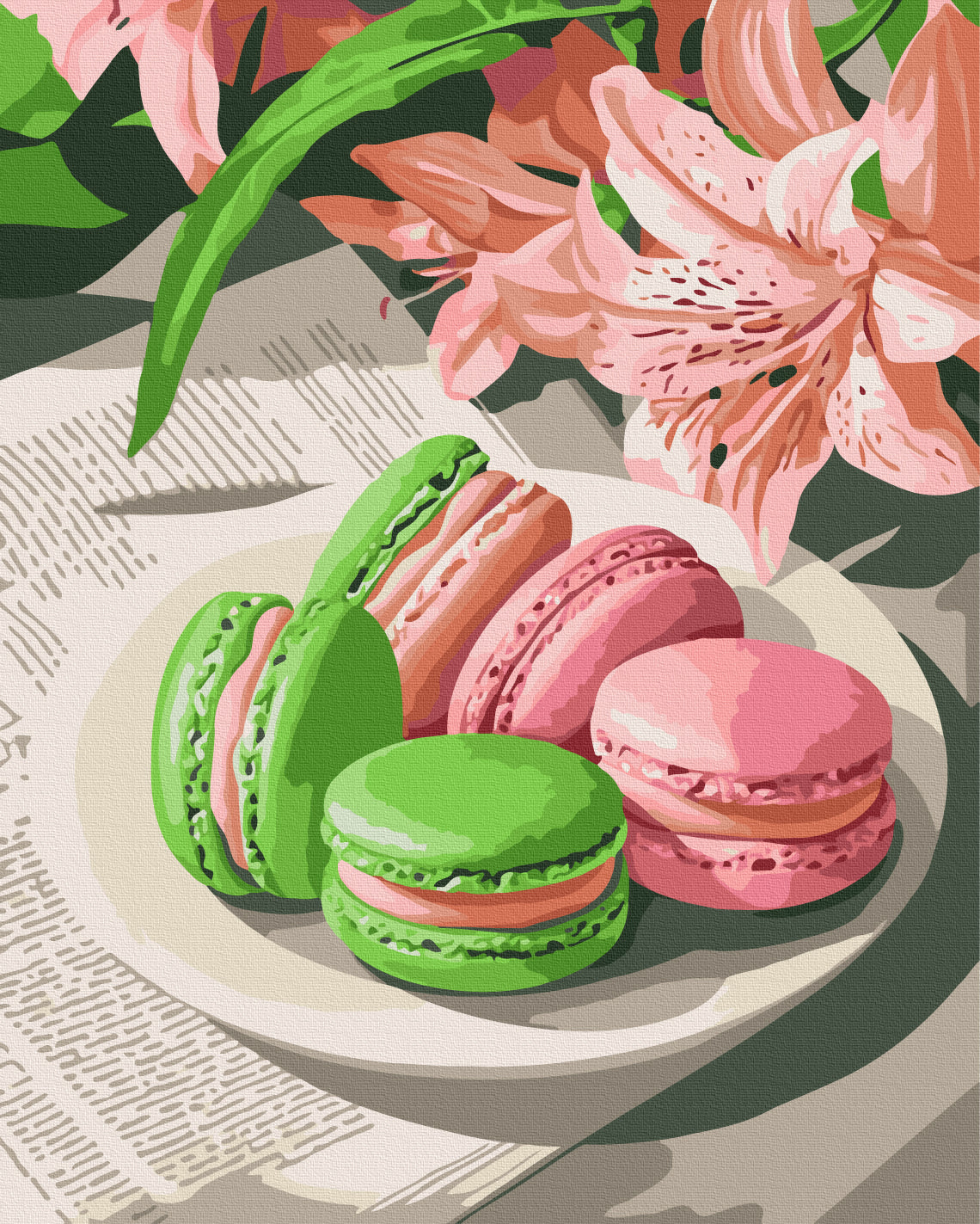 Painting by numbers Colored pasta (BS54438)