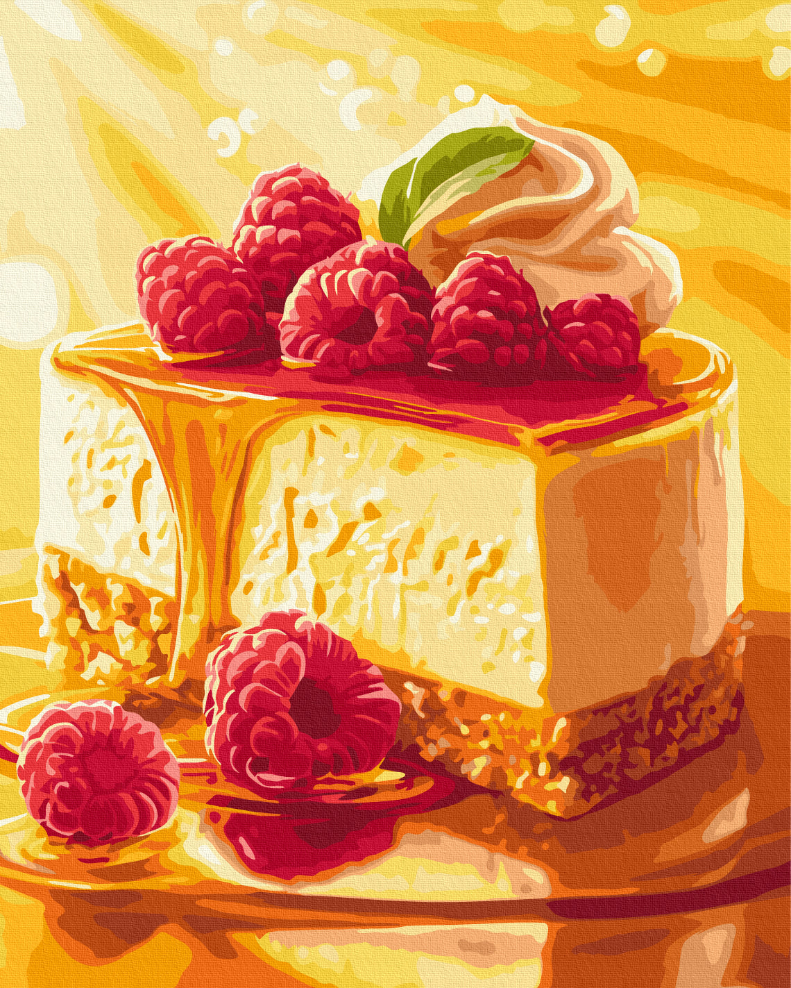 Painting by numbers Honey cheesecake (BS54439)