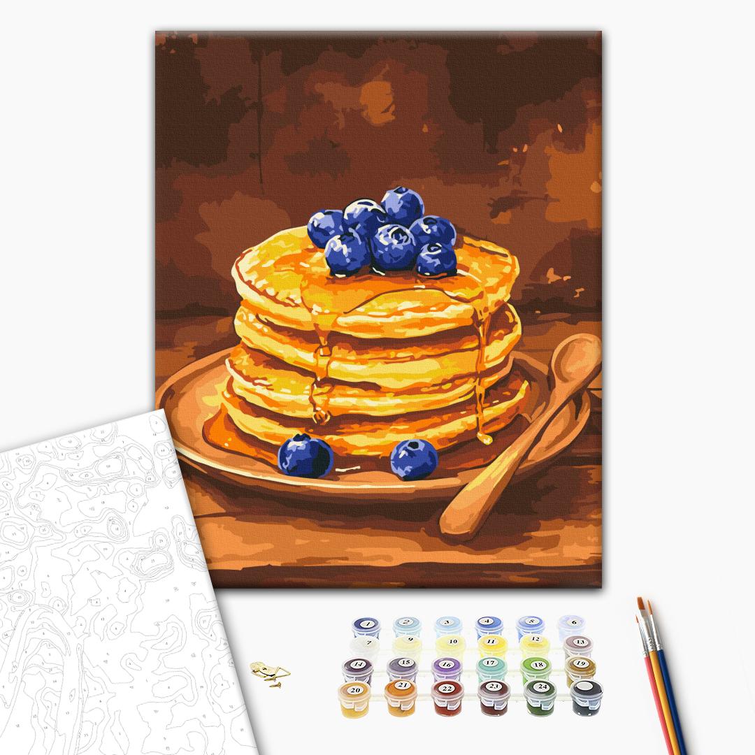 Painting by numbers Pancakes with blueberries (BS54443)