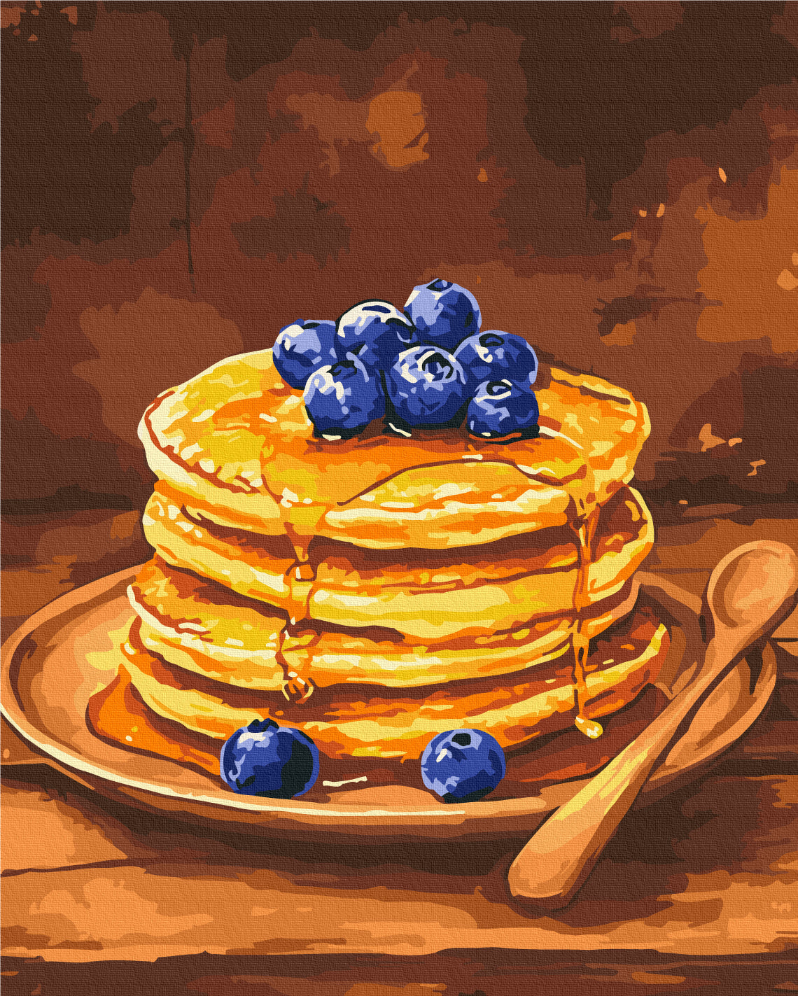 Painting by numbers Pancakes with blueberries (BS54443)