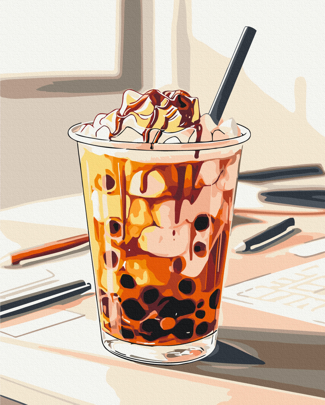 Painting by numbers Bubble drink (BS54444)