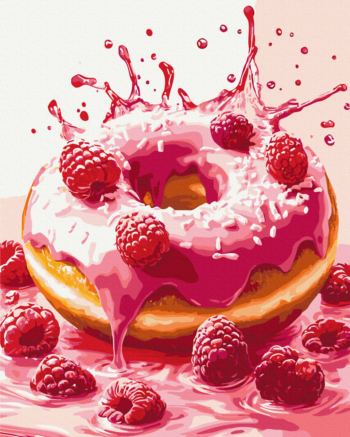 Painting by numbers Raspberry donation (BS54446)