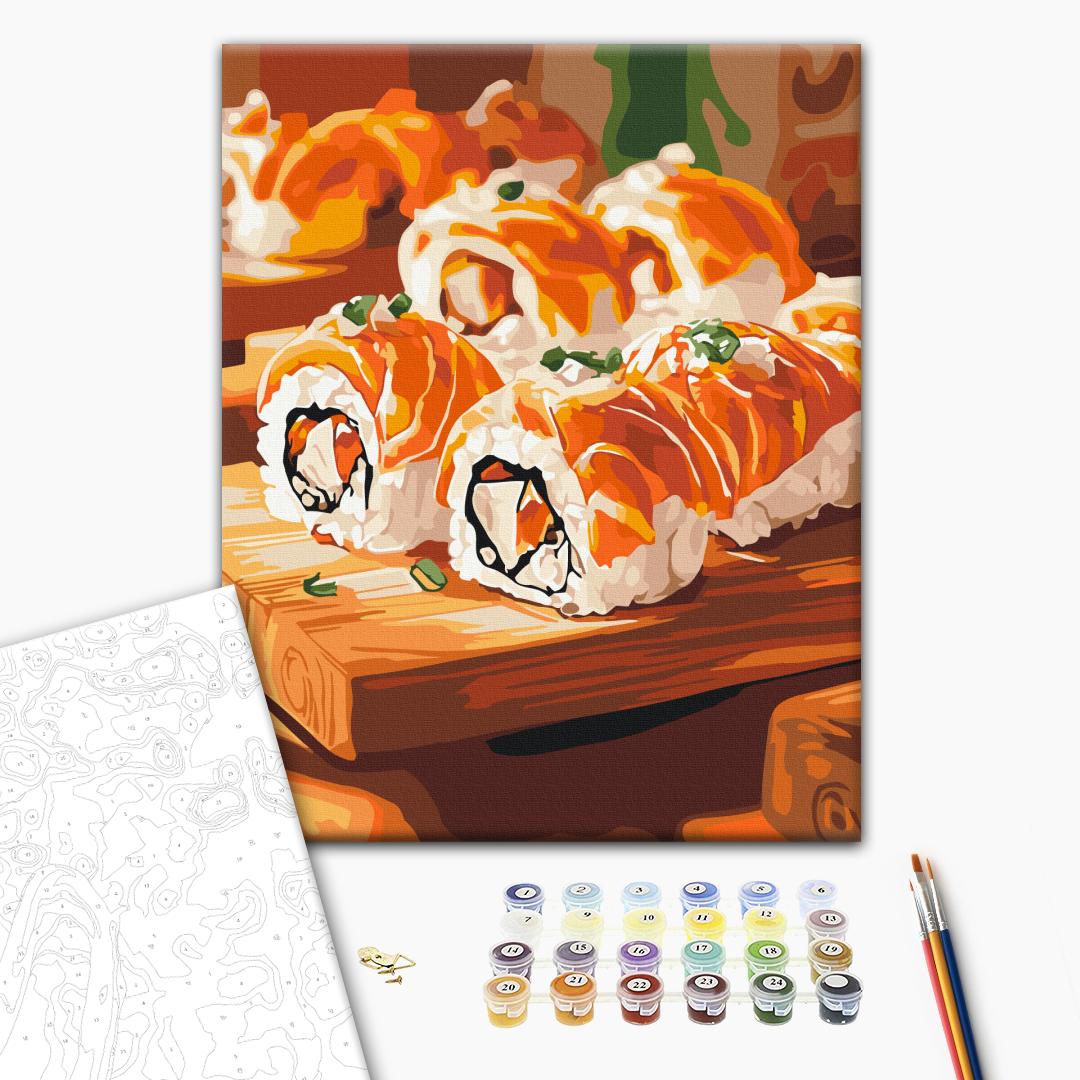 Painting by numbers Appetizing rolls (BS54449)
