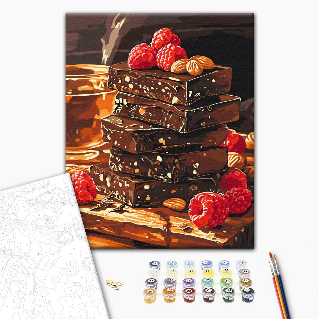 Painting by numbers Chocolate with nuts and fruit (BS54451)