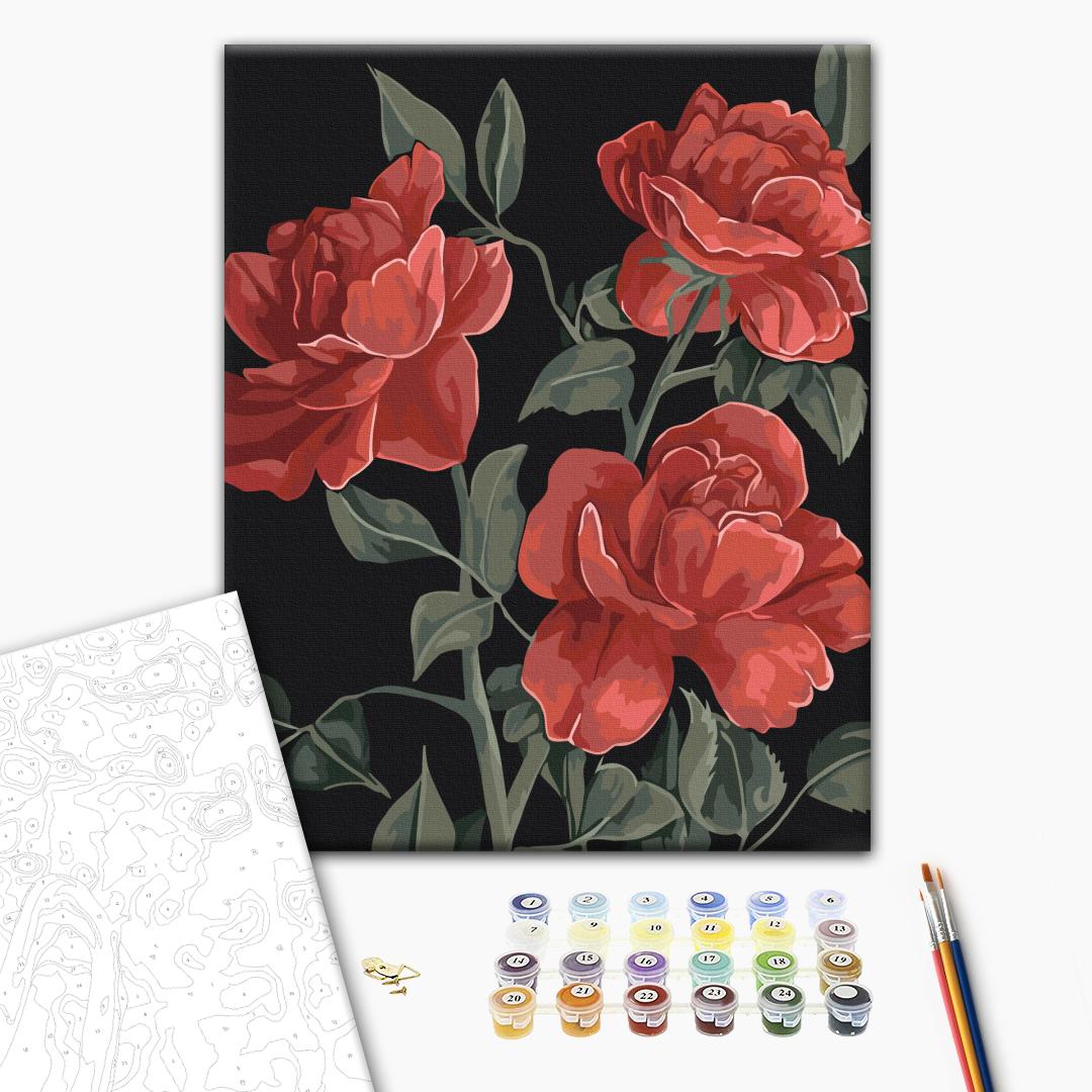 Painting by numbers The red heart of the garden © LUNATART (BS54306)