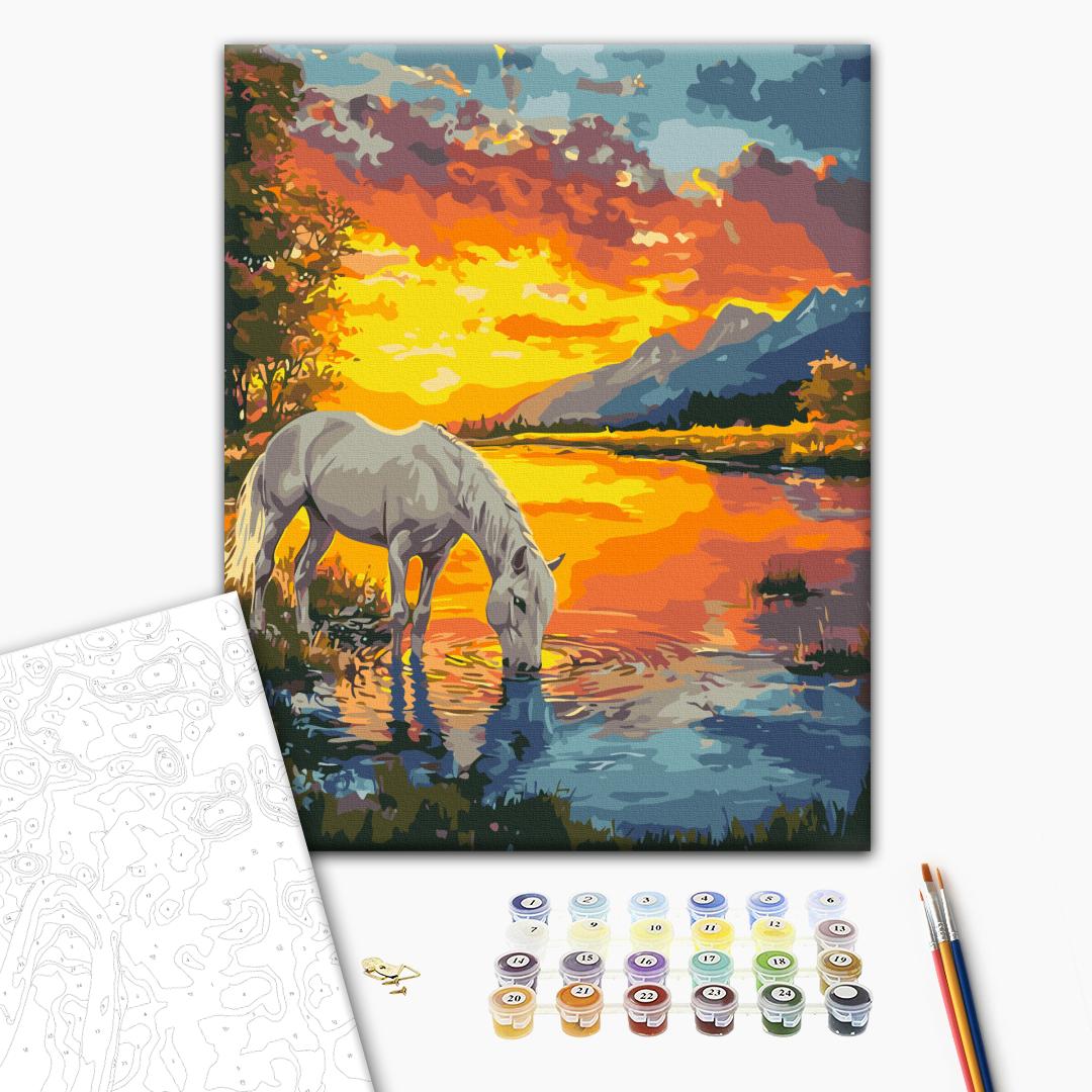 Painting by numbers A horse at dawn (BS54417)