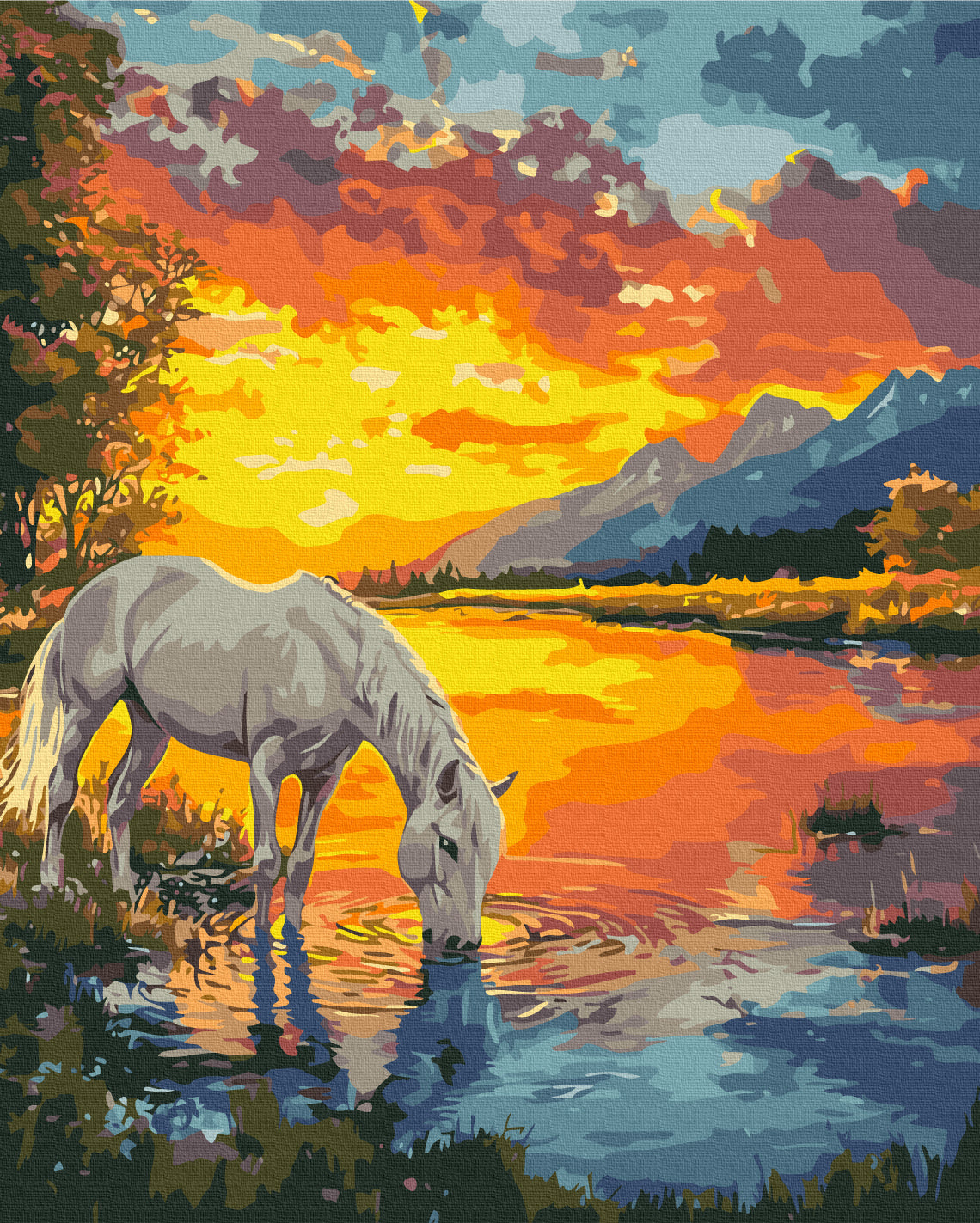 Painting by numbers A horse at dawn (BS54417)