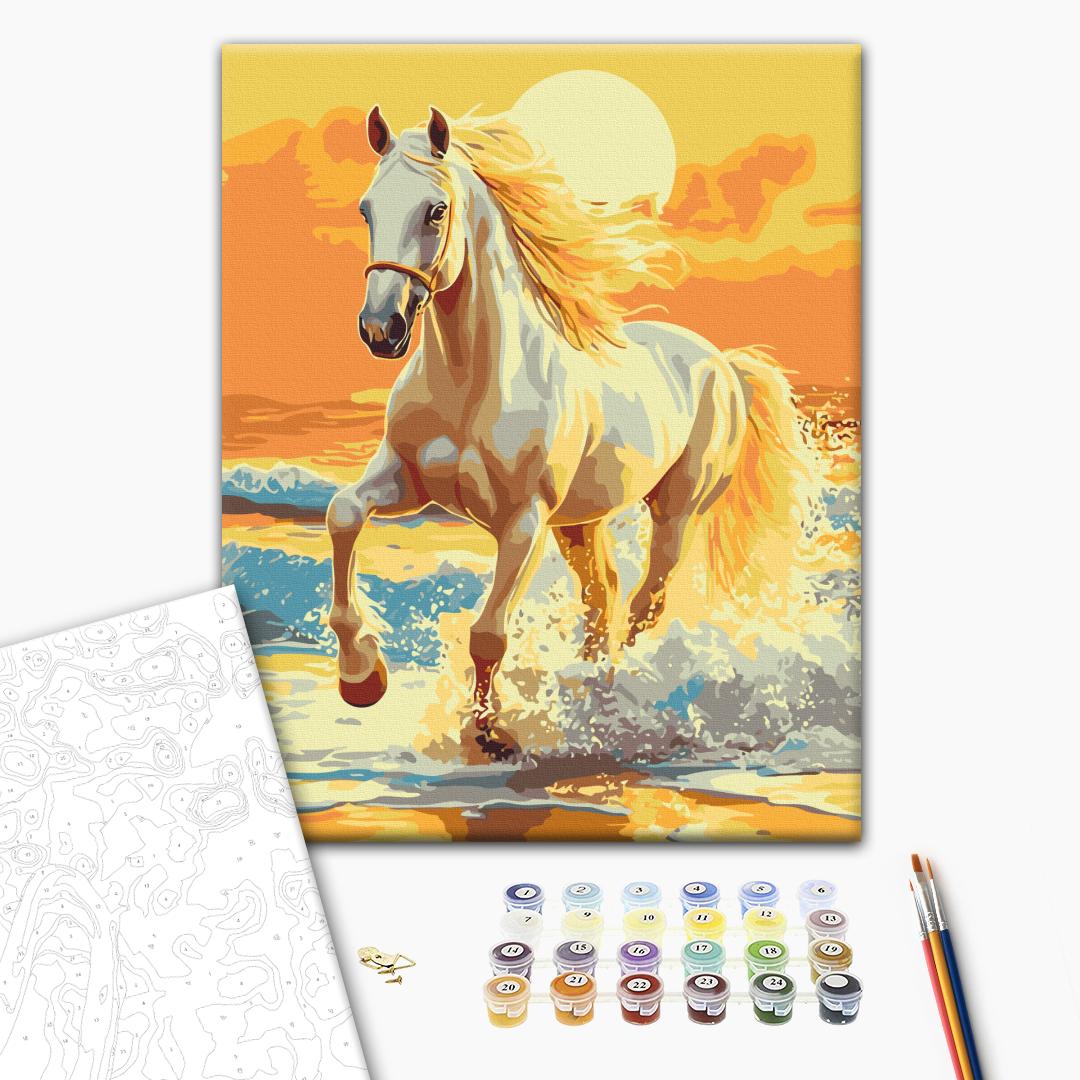 Painting by numbers A saddled sunset (BS54415)