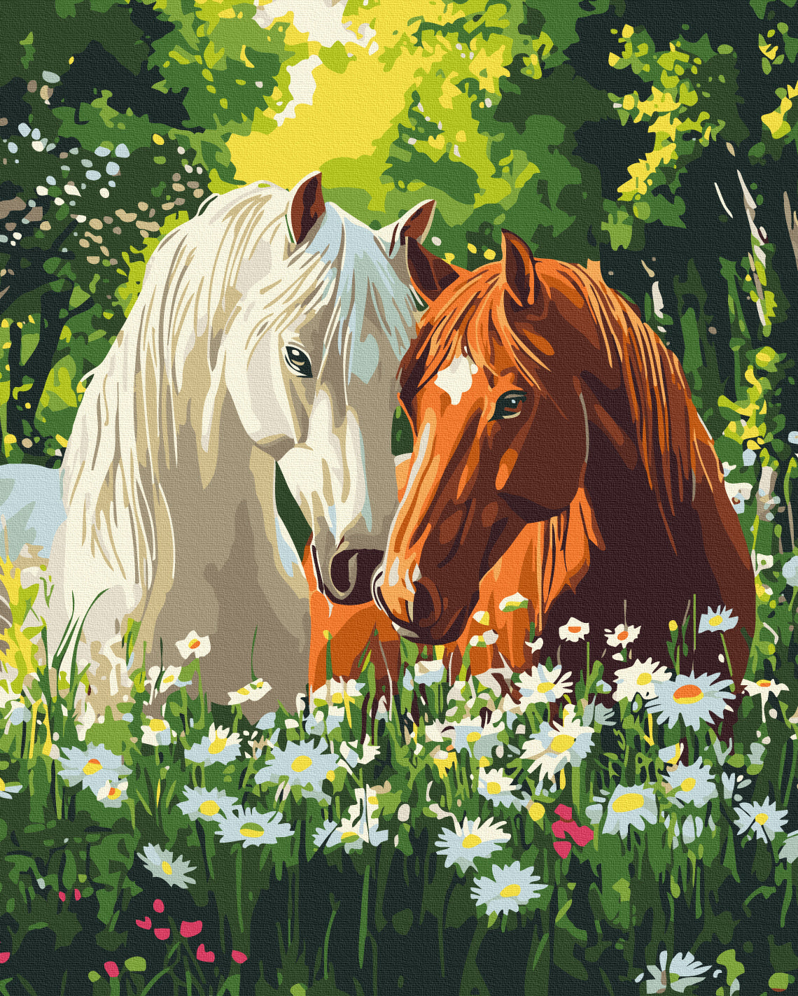 Painting by numbers The silence of blooming mornings (BS54425)