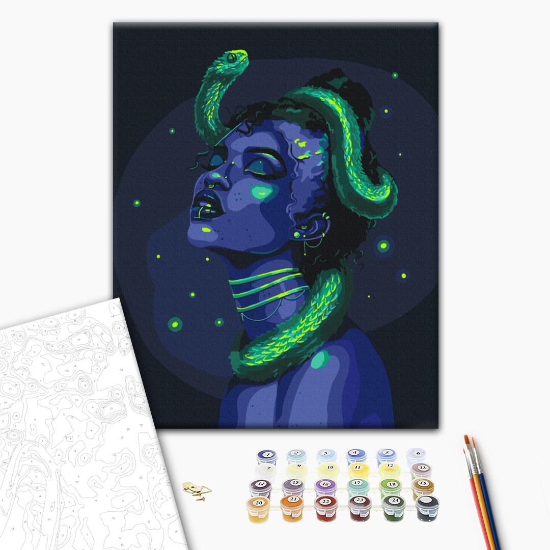 Painting by numbers Your neon snake © Solomiya Kovalchuk (BS54459)
