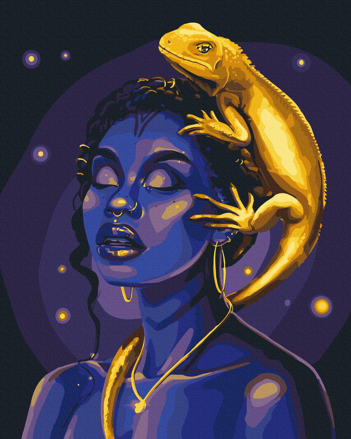 Painting by numbers Totem lizard © Solomiya Kovalchuk (BS54462)