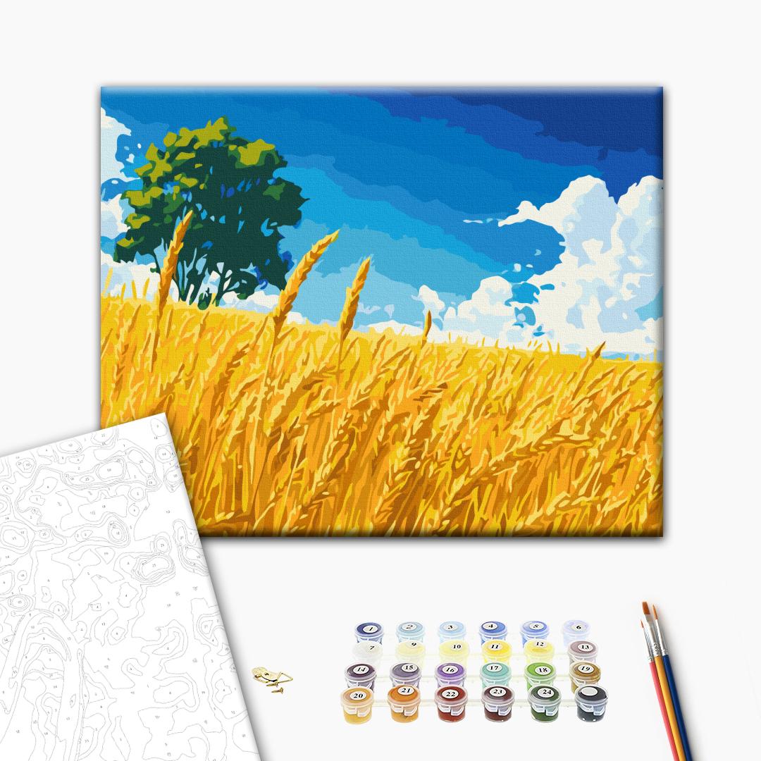 Painting by numbers Field of golden ears of corn (BS54382)