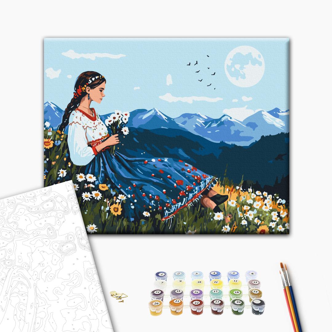 Painting by numbers Blooming Hill (BS54379)